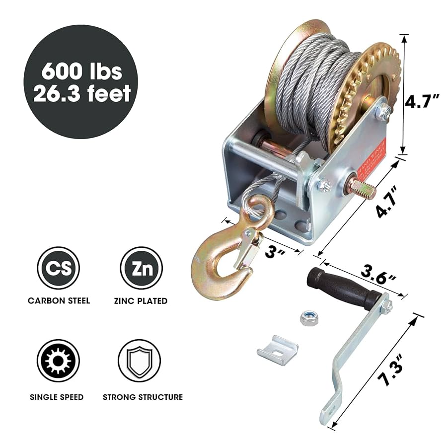 よっちん610 BIG RED ATRT1061CR Torin 600lbs Capacity Manual Hand Crank